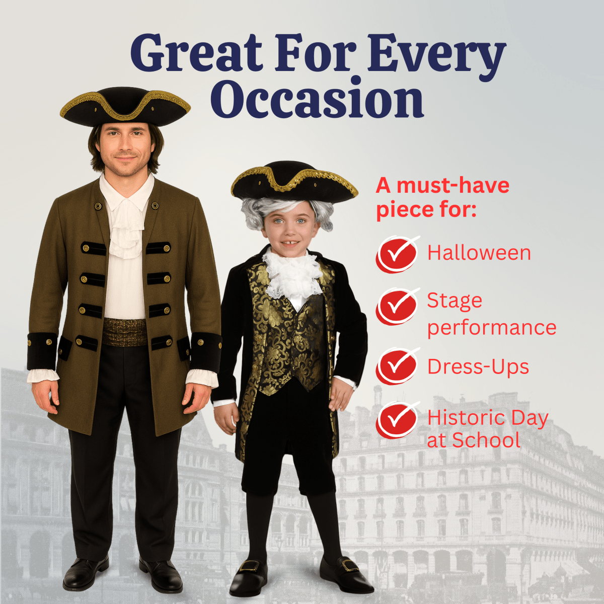 Colonial Hat - Teens And Adults
