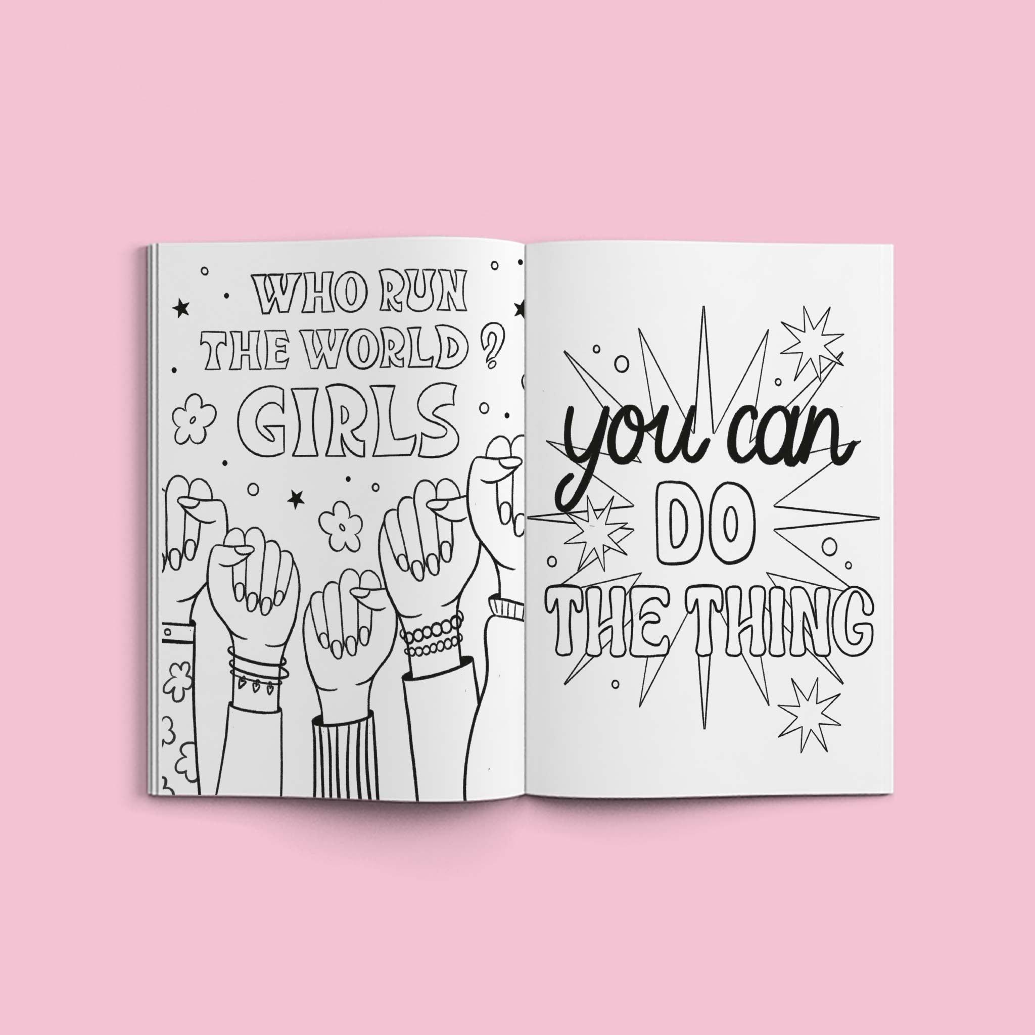 Girl Power Coloring Book