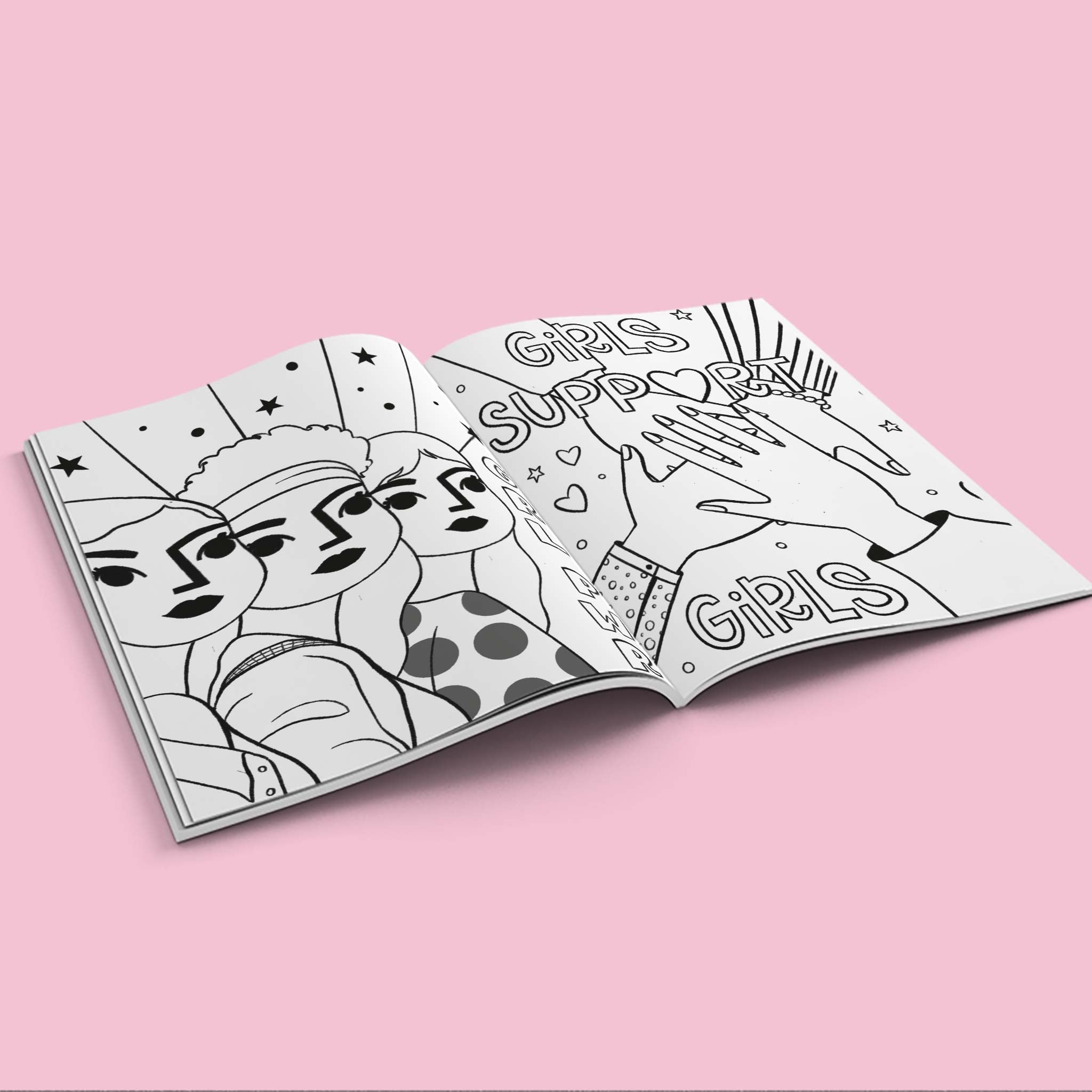 Girl Power Coloring Book