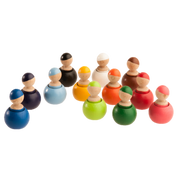 Wooden Peg Dolls - Set Of 12