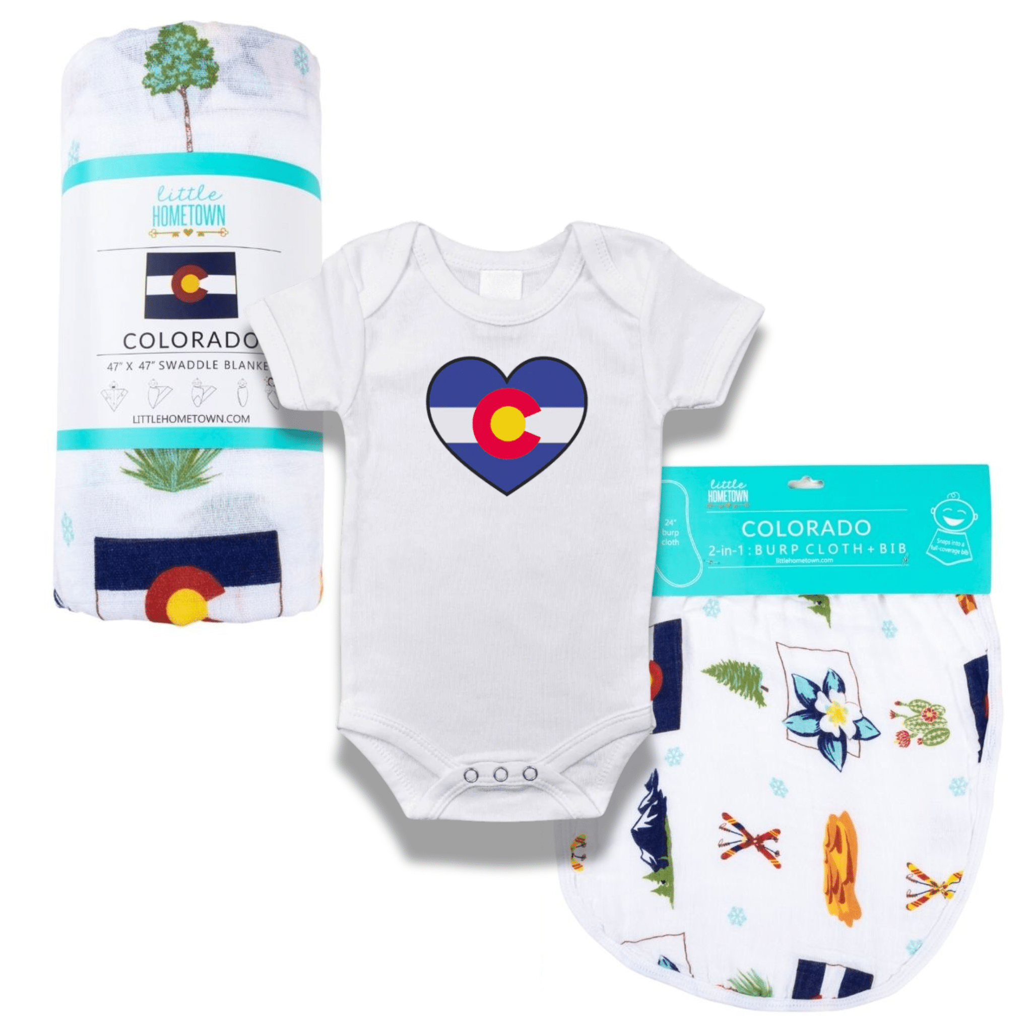 Colorado Baby Gift Bundle 3 Piece Newborn Essentials