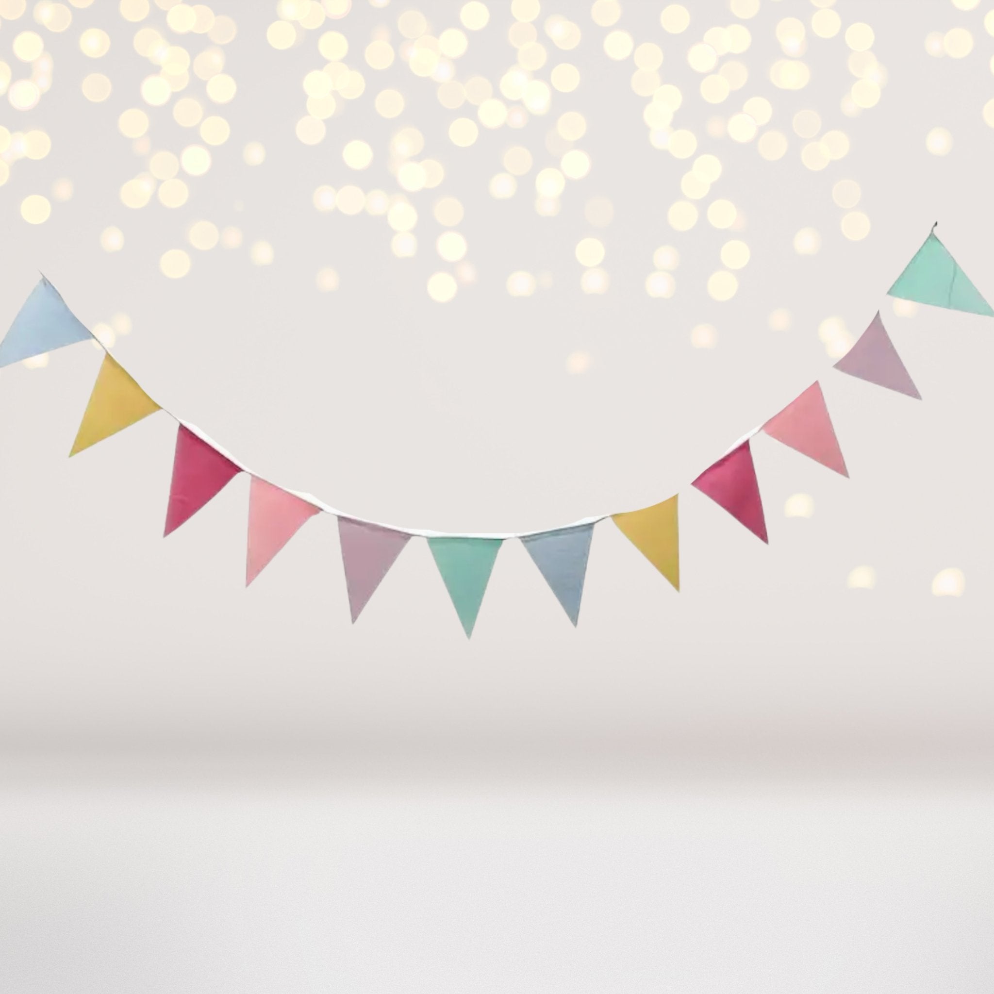 Colorful Burlap Party Banner