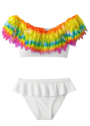 I Love You Forever Petals White Bikini
