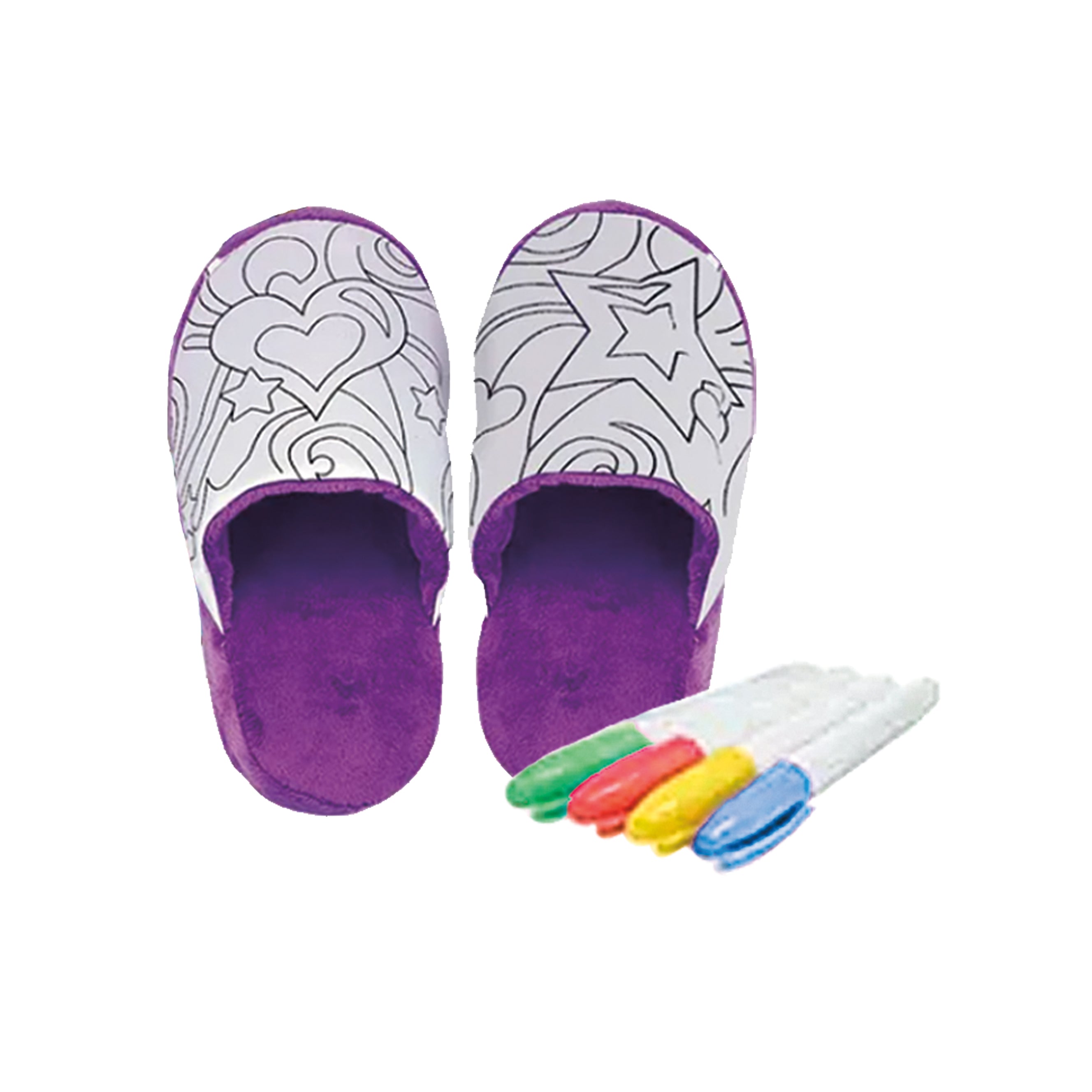 Color Your Own Slippers Kit