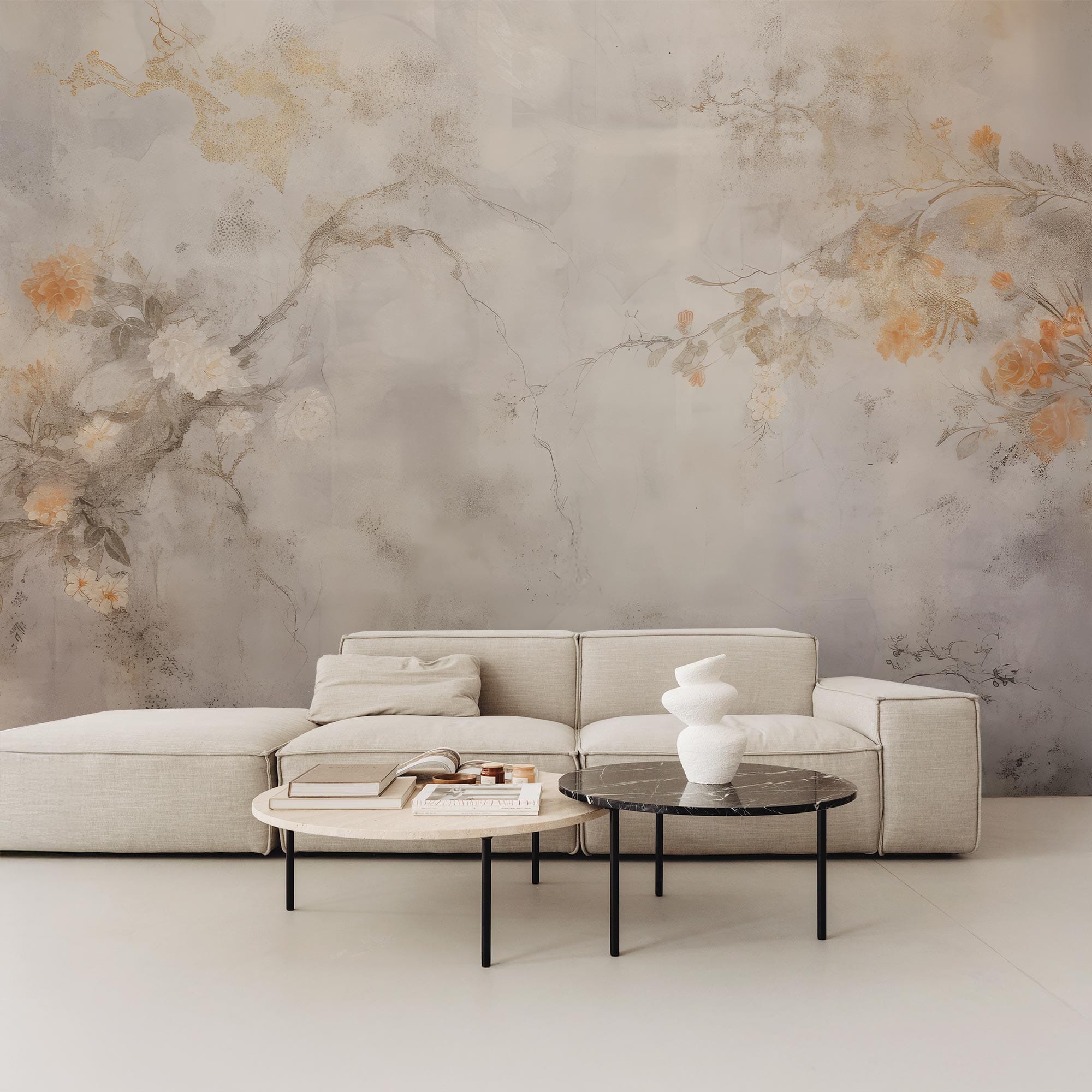 Concrete Garden Wall Mural