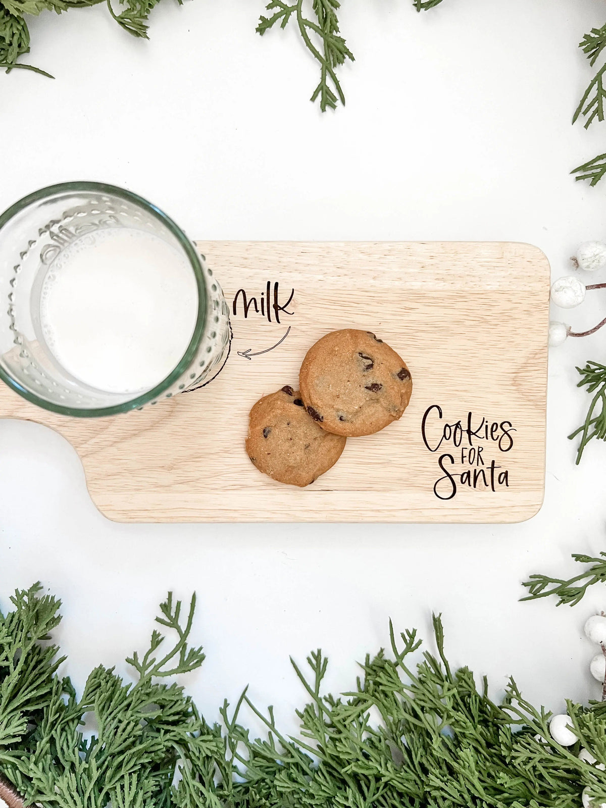 Cookies + Milk Santa Board - Doorbuster