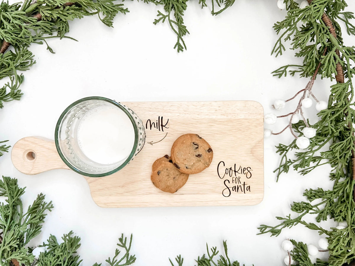 Cookies + Milk Santa Board - Doorbuster
