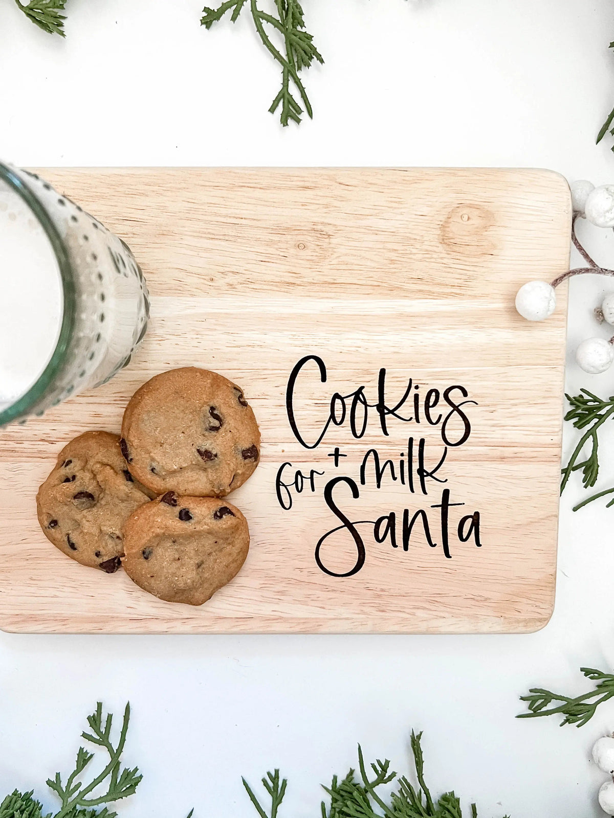 Cookies + Milk Santa Board - Doorbuster