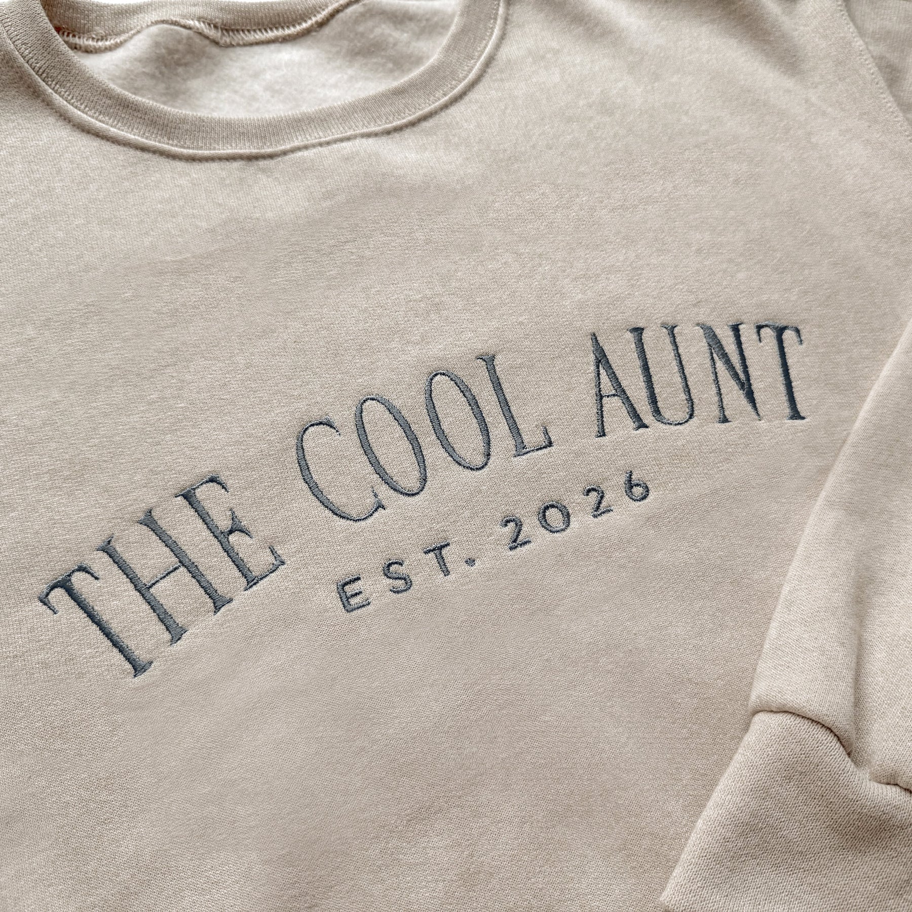 Custom Embroidered Cool Aunt Sweatshirt