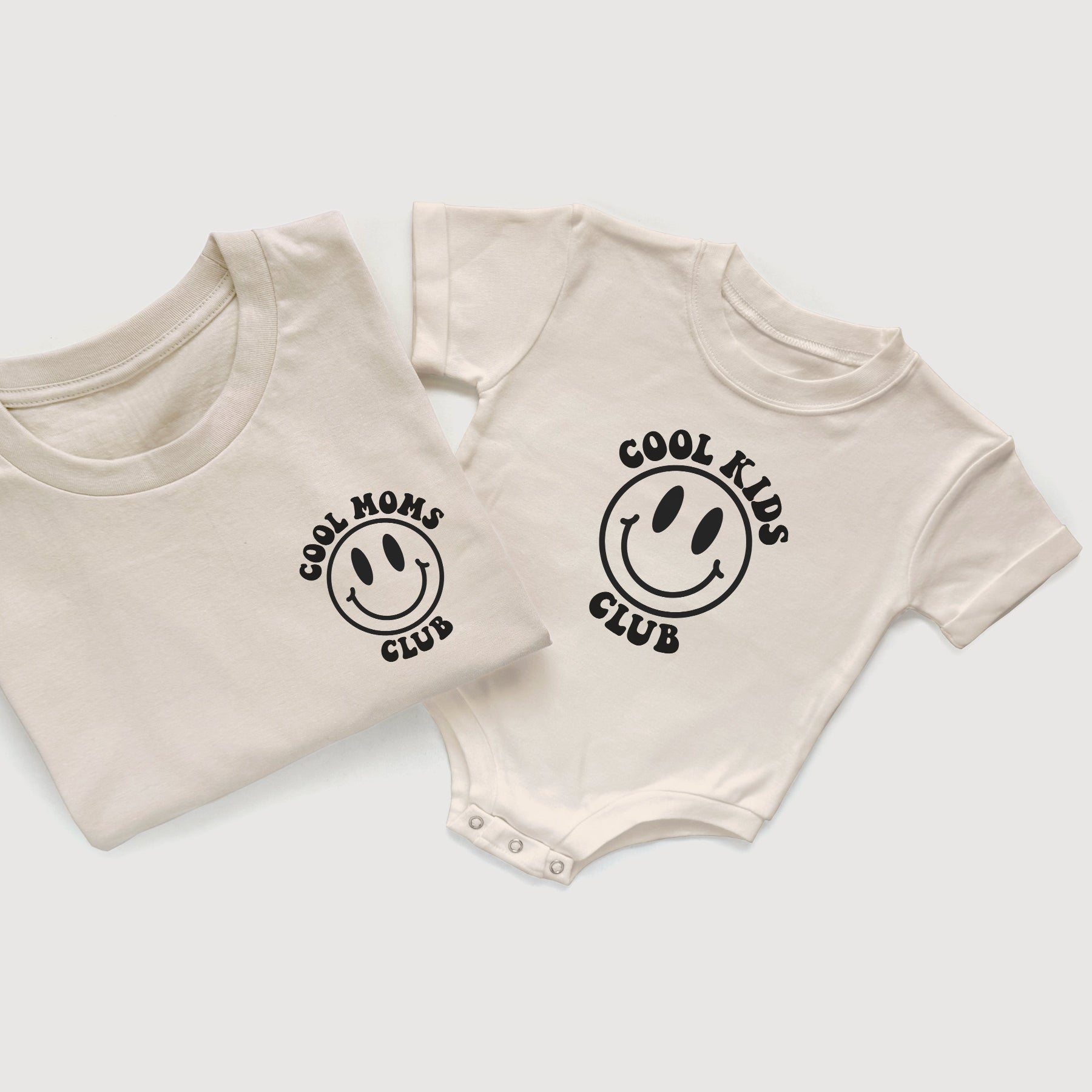 Cool Moms Club, Cool Kids Club & Cool Dads Club Matching Shirts