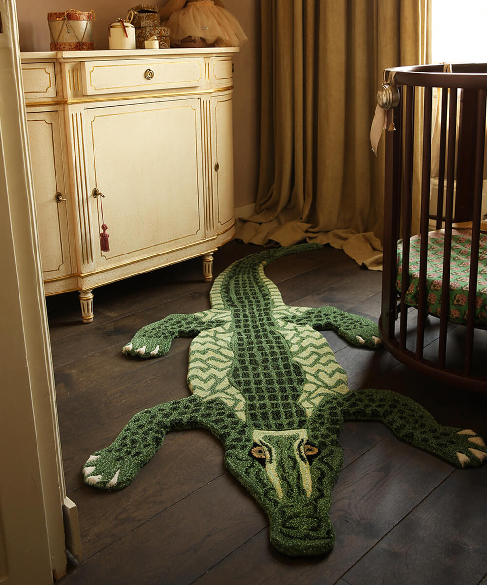 Coolio Crocodile Rug Large