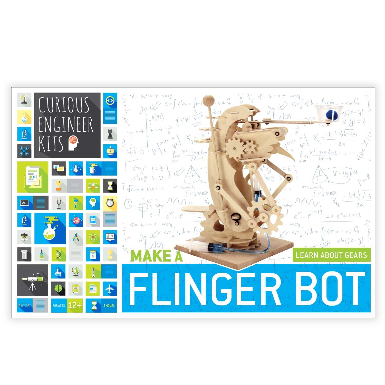 Make A Flinger Bot Kit | Facts & Easy Instructions Included | Curious Engineer Kit