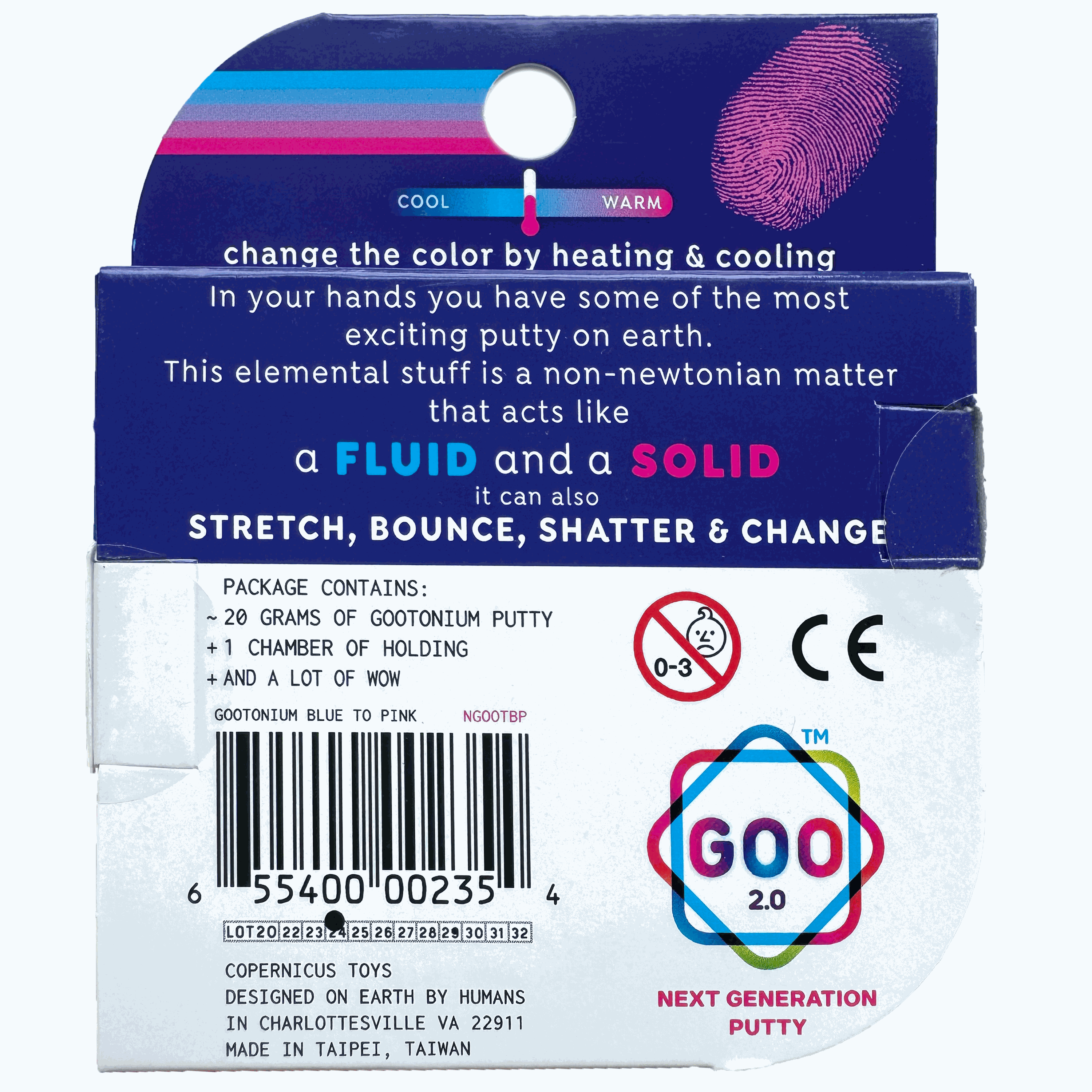 Gootonium: Thermo Blue To Pink Putty - 20g