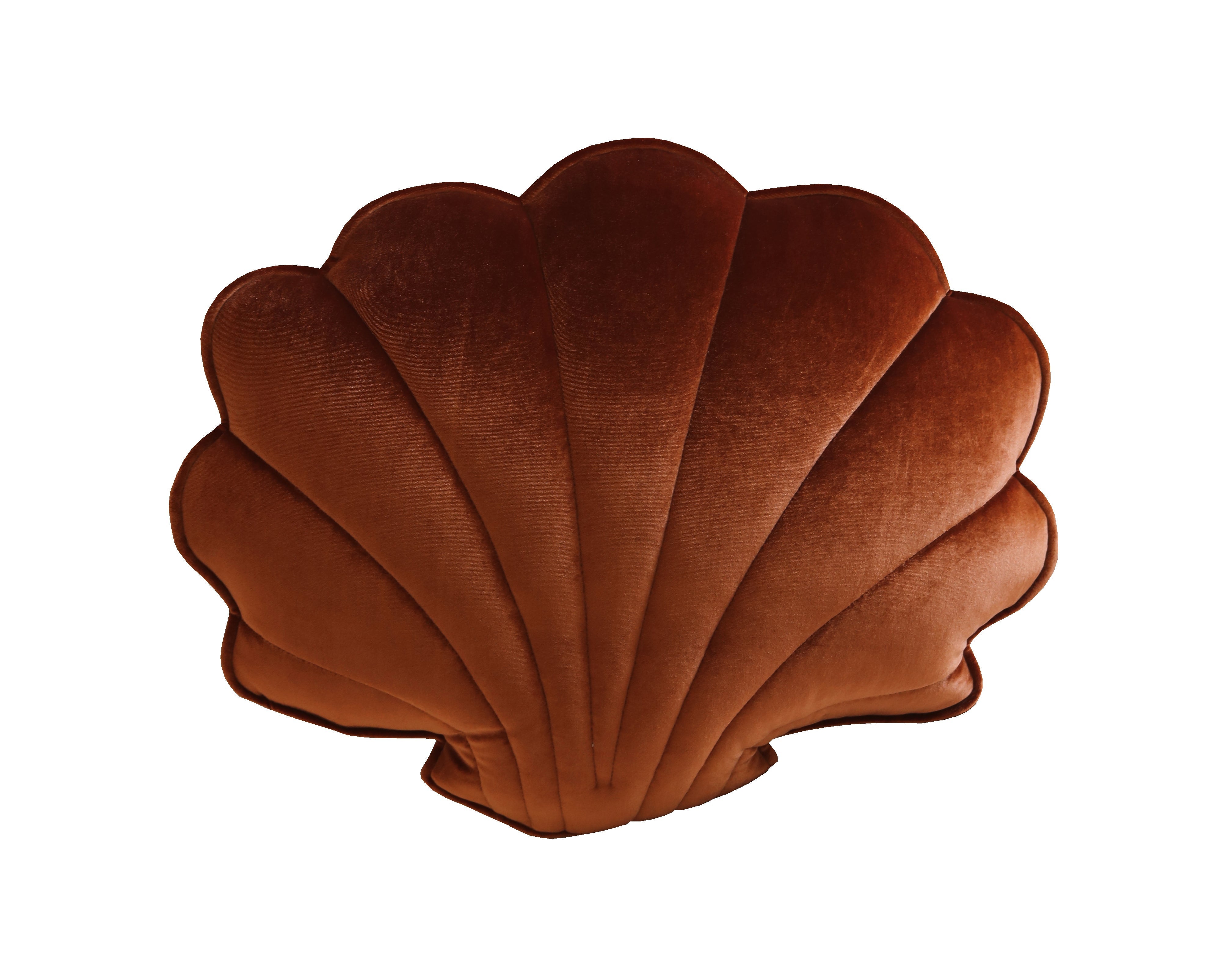 Velvet Copper Pearl Shell Pillow