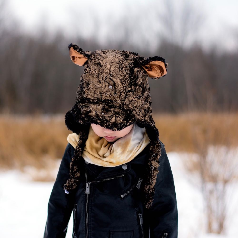 Pilot Bonnet In Disco Bear (winter)