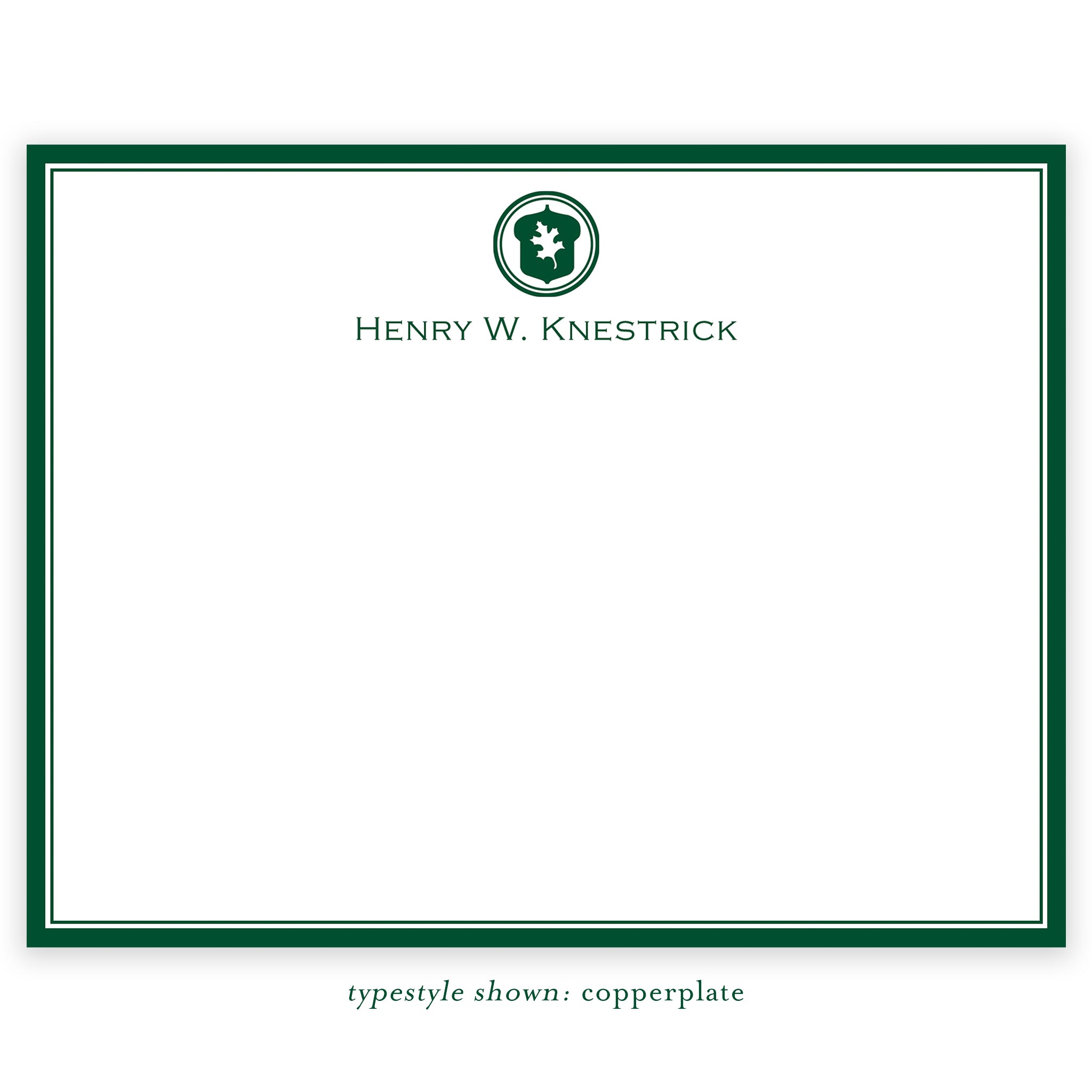 Oak Hill School Personalized Notecard