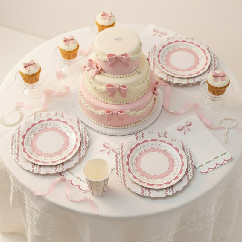 Coquette Pink Party Supplies In A Box