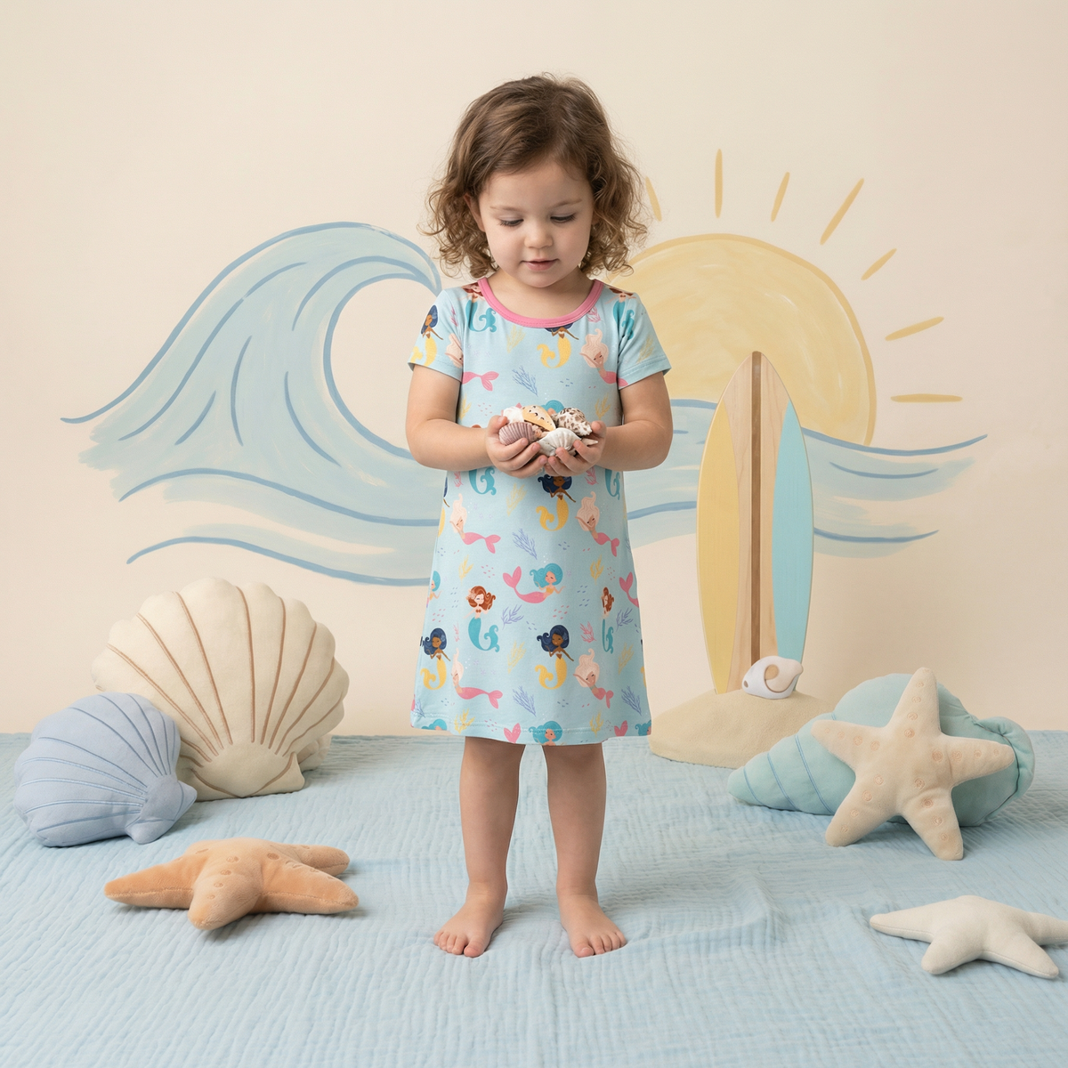 Coral Cuties A-line Dress
