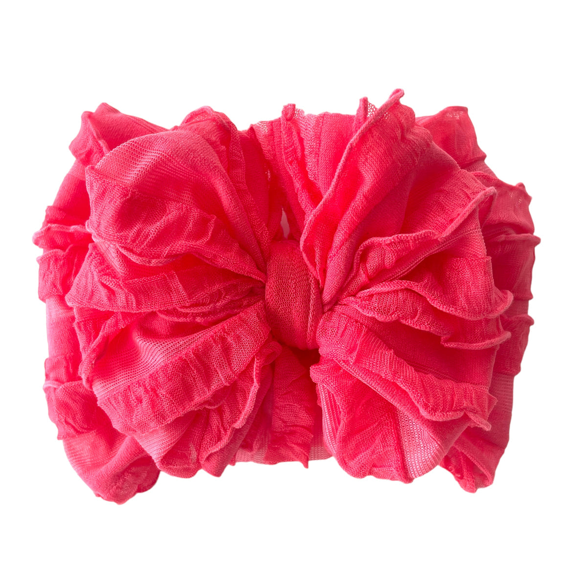 Coral | Signature Ruffled Baby Headband