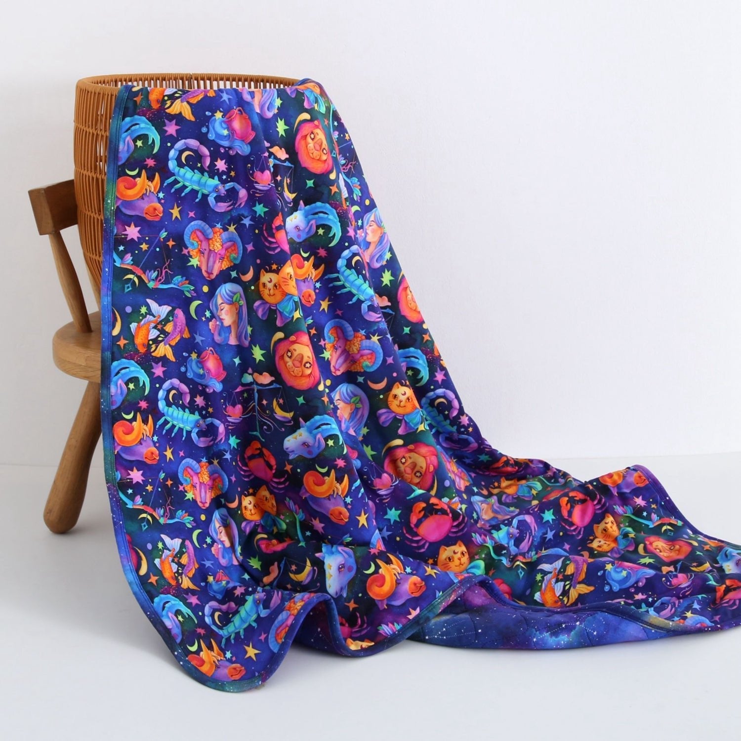 Cosmic Cuddles Zodiac Adult Quilted Blanket