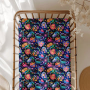 Cosmic Cuddles Zodiac Crib Sheet