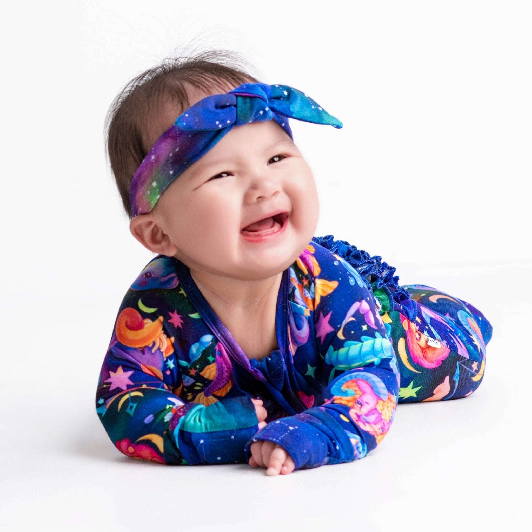Cosmic Cuddles Zodiac Ruffle Romper