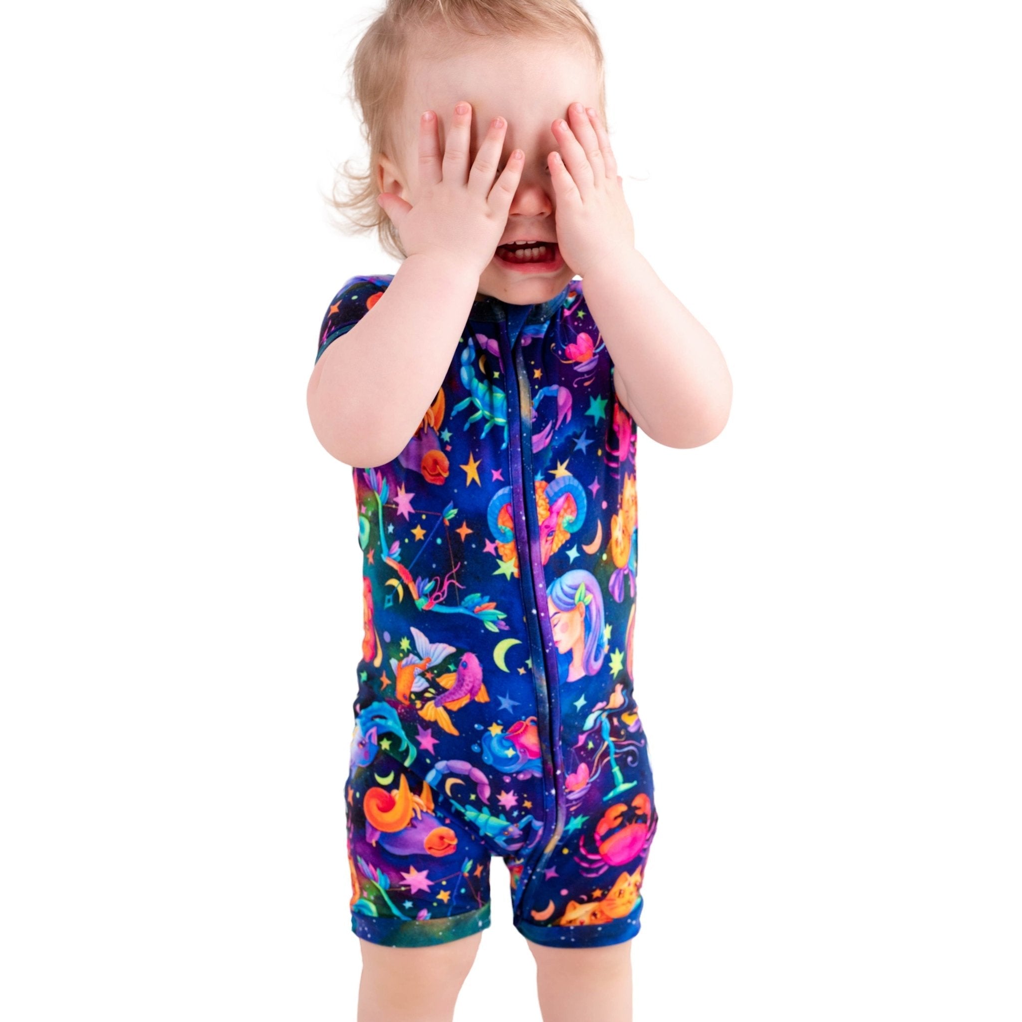 Cosmic Cuddles Zodiac Short Sleeve Romper