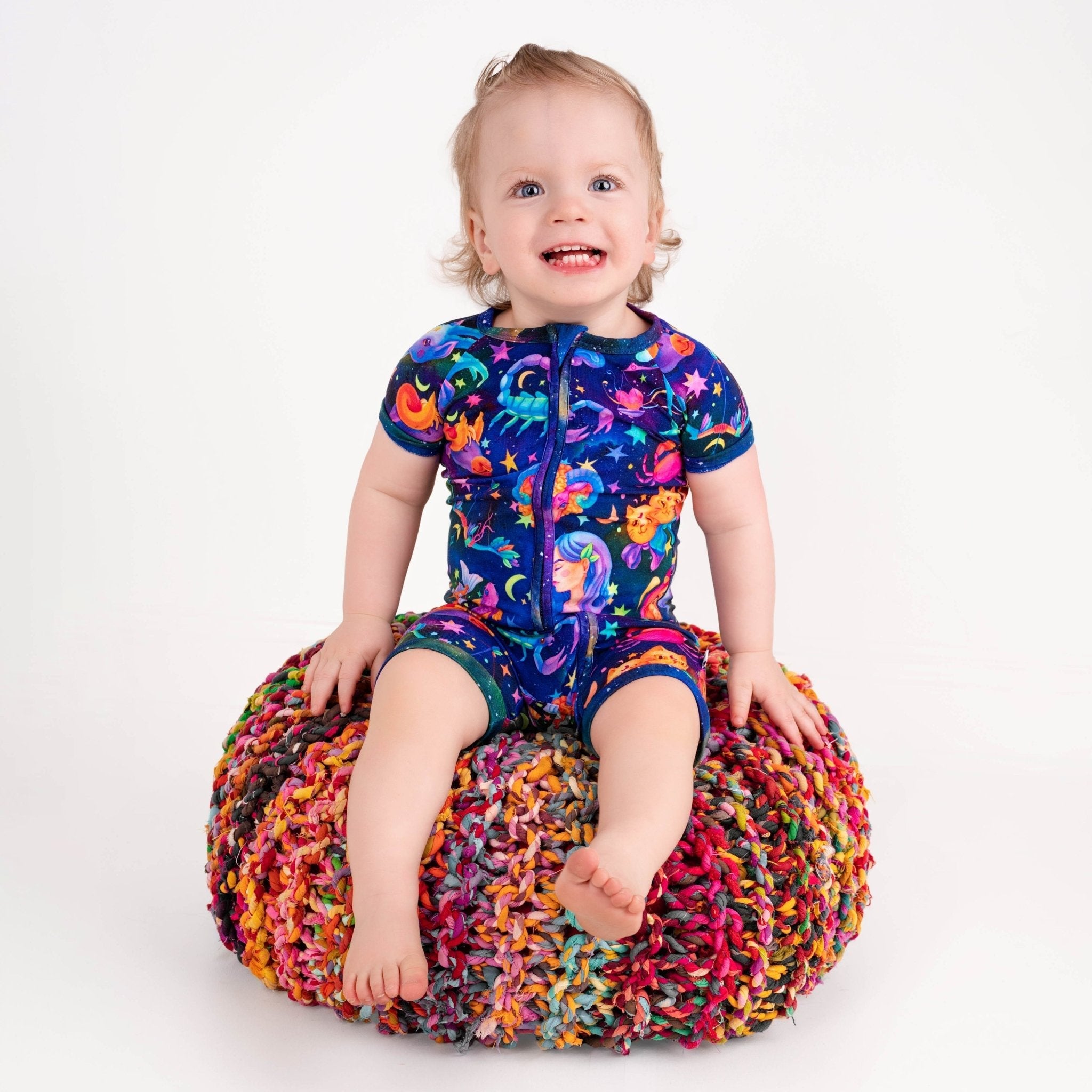 Cosmic Cuddles Zodiac Short Sleeve Romper