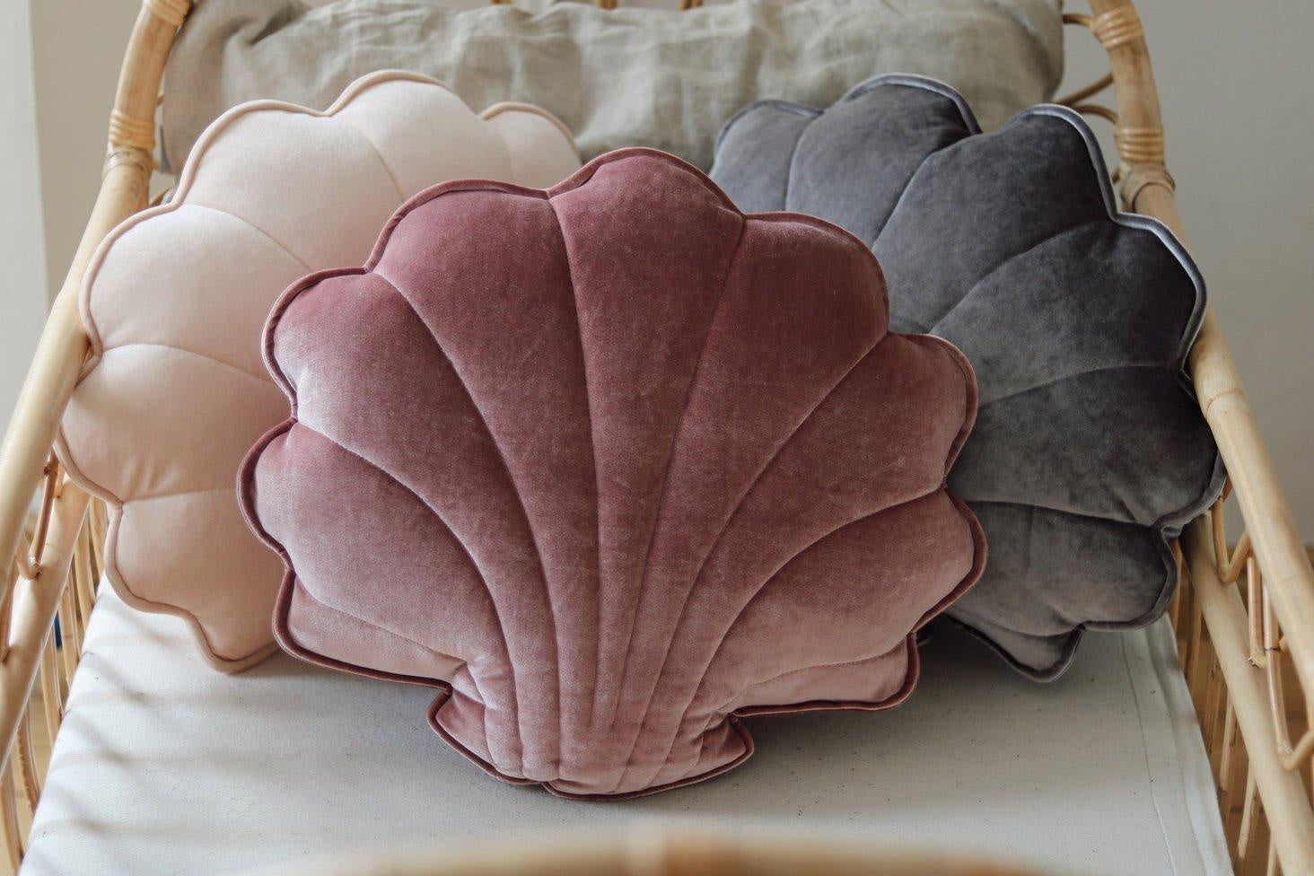 Velvet Cosmic Pearl Shell Pillow