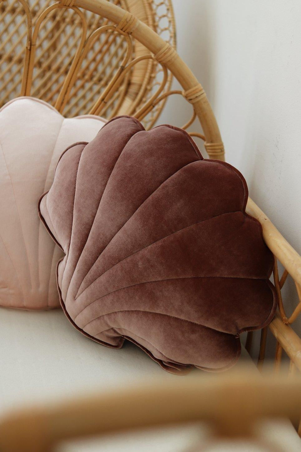 Velvet Cosmic Pearl Shell Pillow