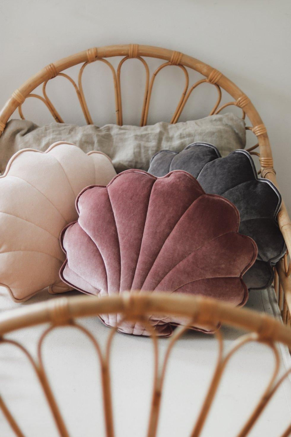 Velvet Cosmic Pearl Shell Pillow