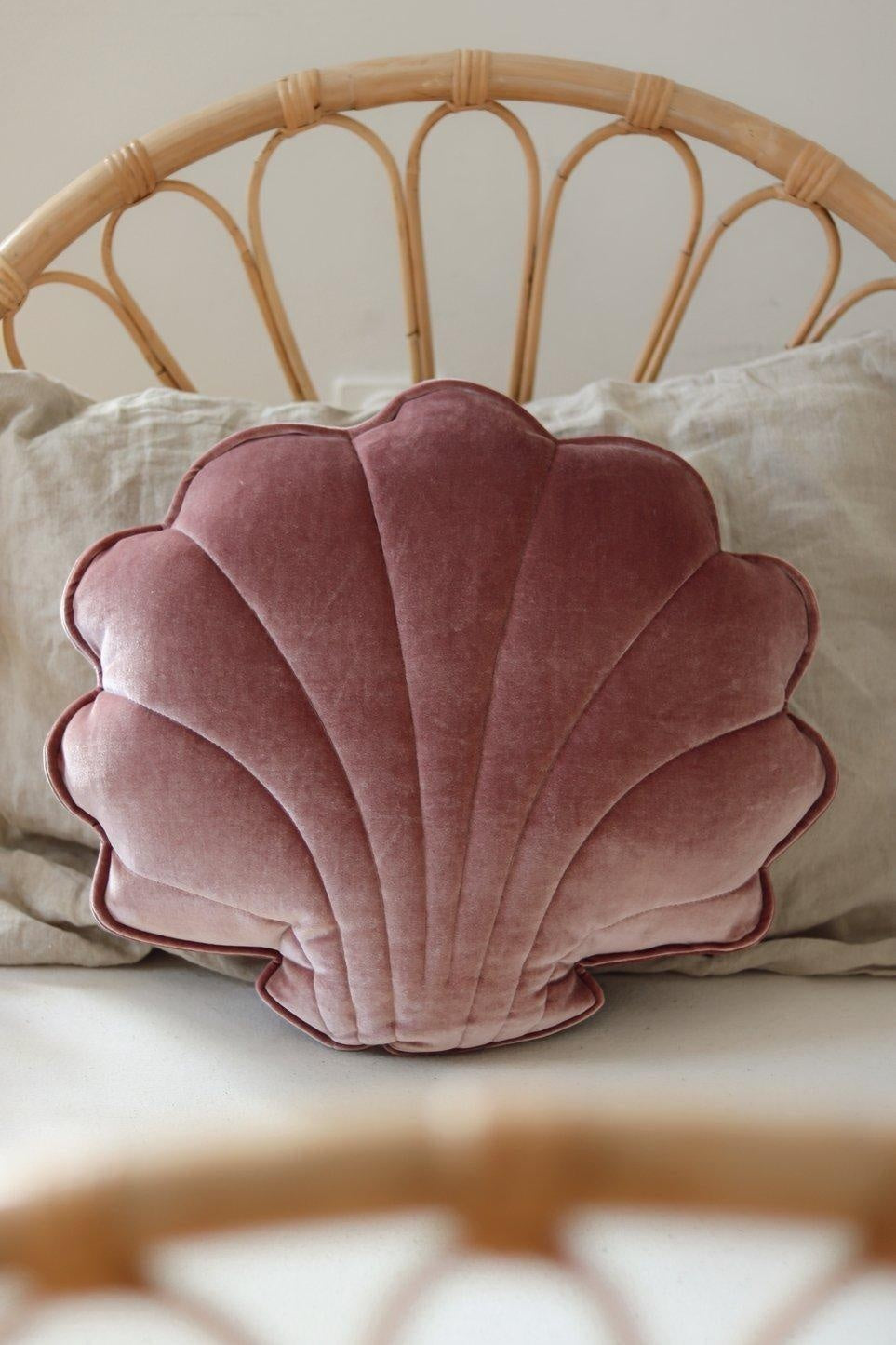 Velvet Cosmic Pearl Shell Pillow