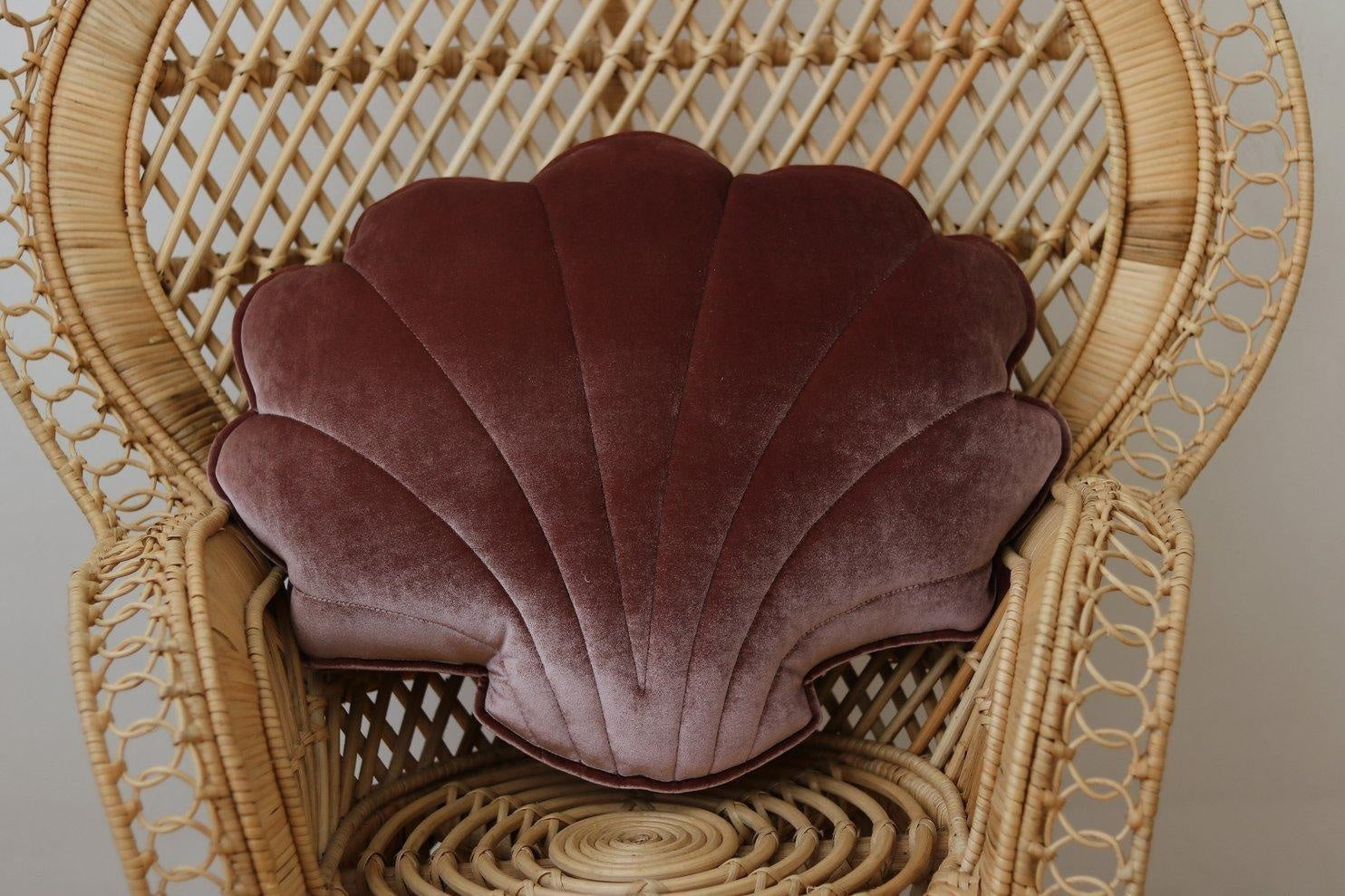 Velvet Cosmic Pearl Shell Pillow