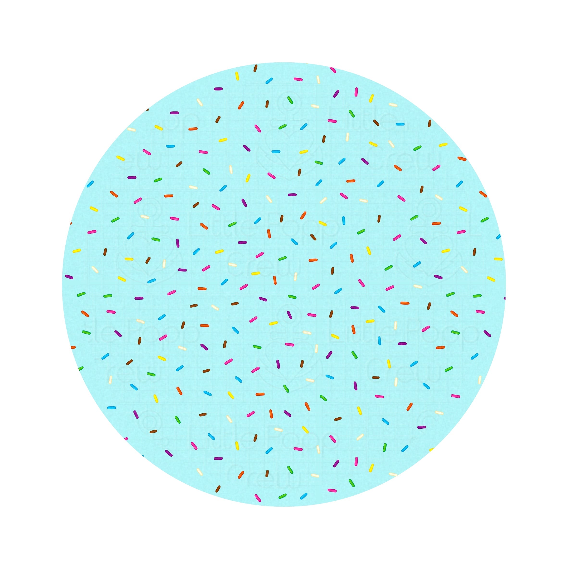 Cotton Candy Sprinkles | Bamboo Big Clip On Bow