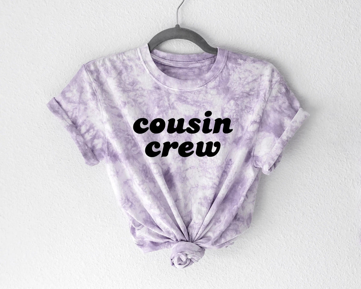 Custom Cousin Crew Tie Dye Tees And Bodysuits