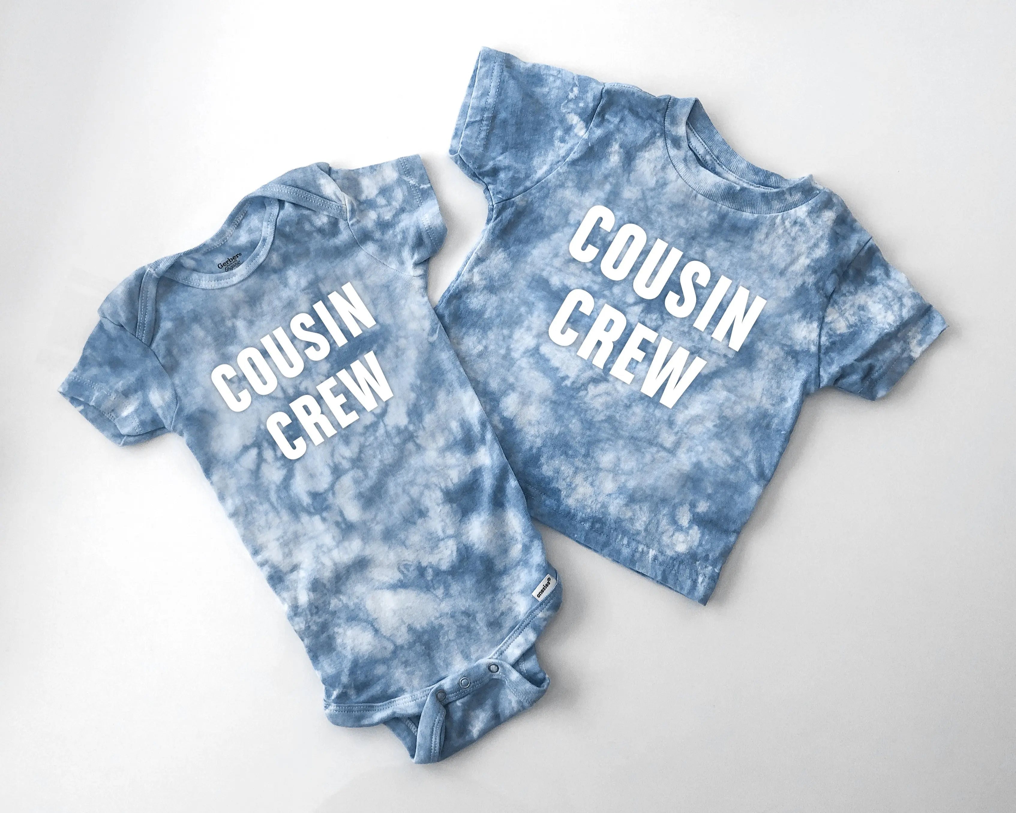 Custom Cousin Crew Tie Dye Tees And Bodysuits