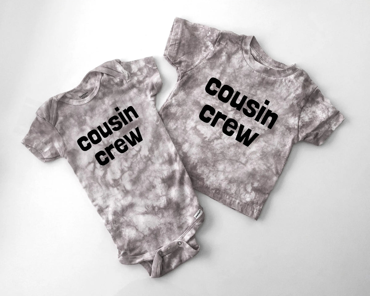 Custom Cousin Crew Tie Dye Tees And Bodysuits