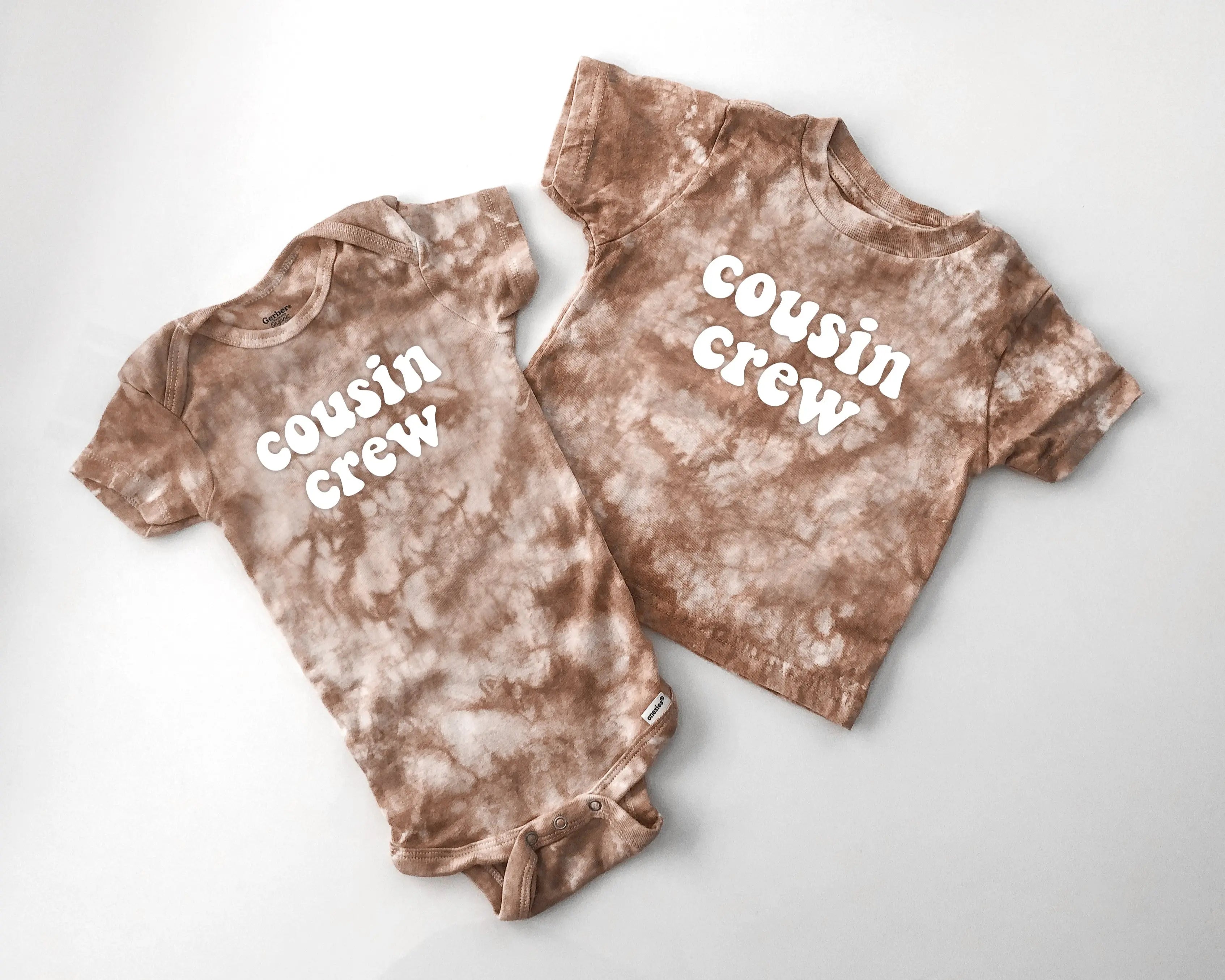 Custom Cousin Crew Tie Dye Tees And Bodysuits