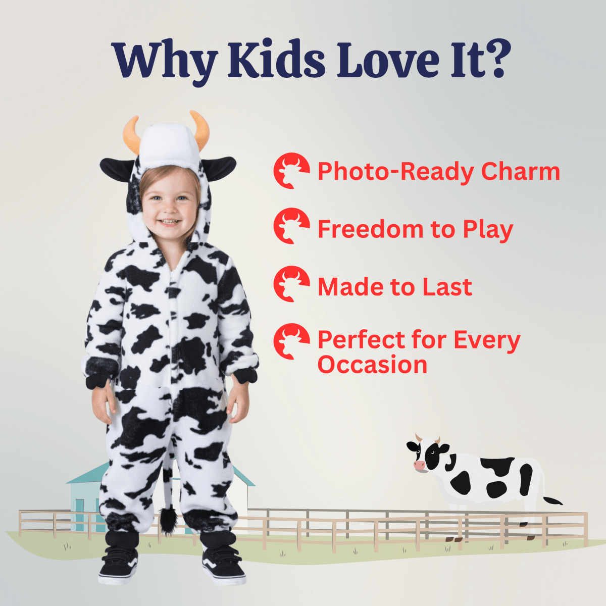 Cow Costume - Toddlers