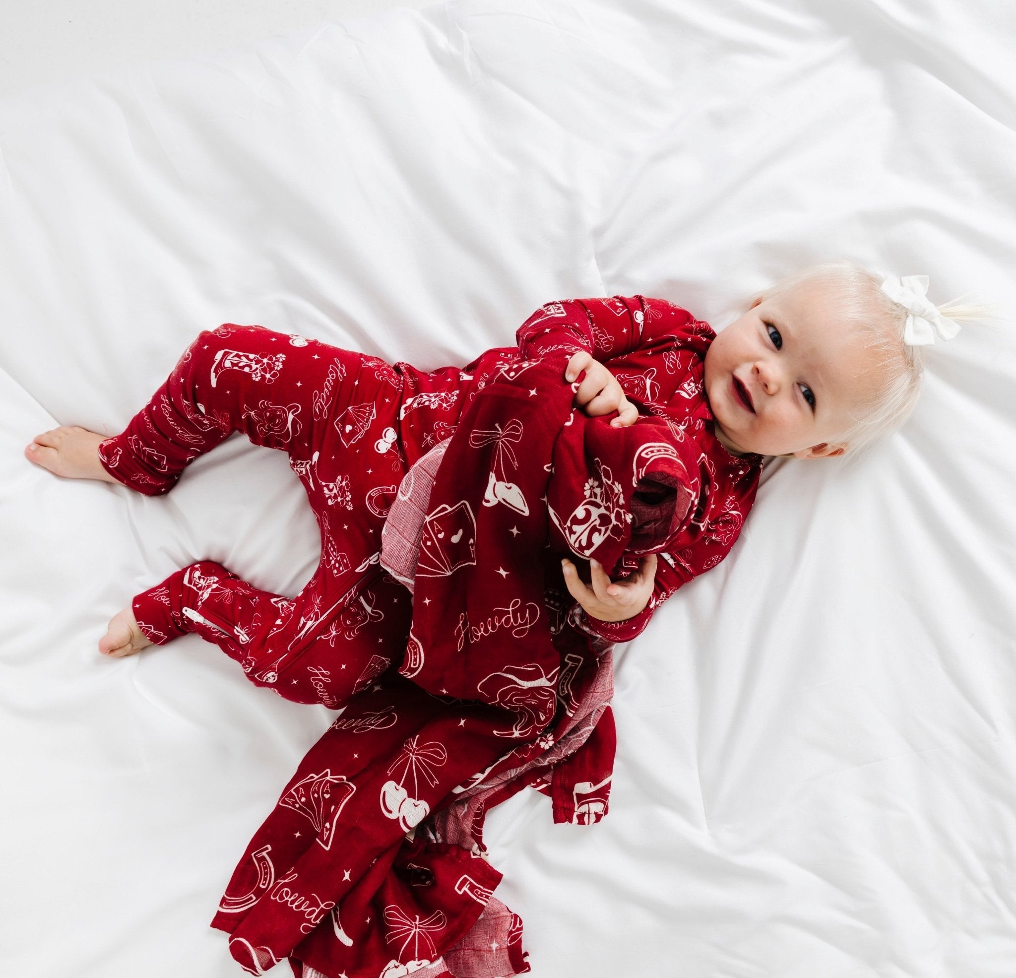 Cowgirl Muslin Swaddle Blanket