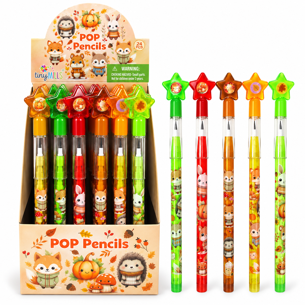 Cozy Autumn Animals Multi Point Pencils