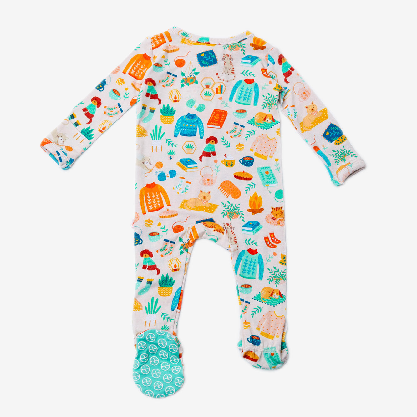 The Second-skin Footie | Cozy Cats & Dogs | Danish Hygge-inspired Print