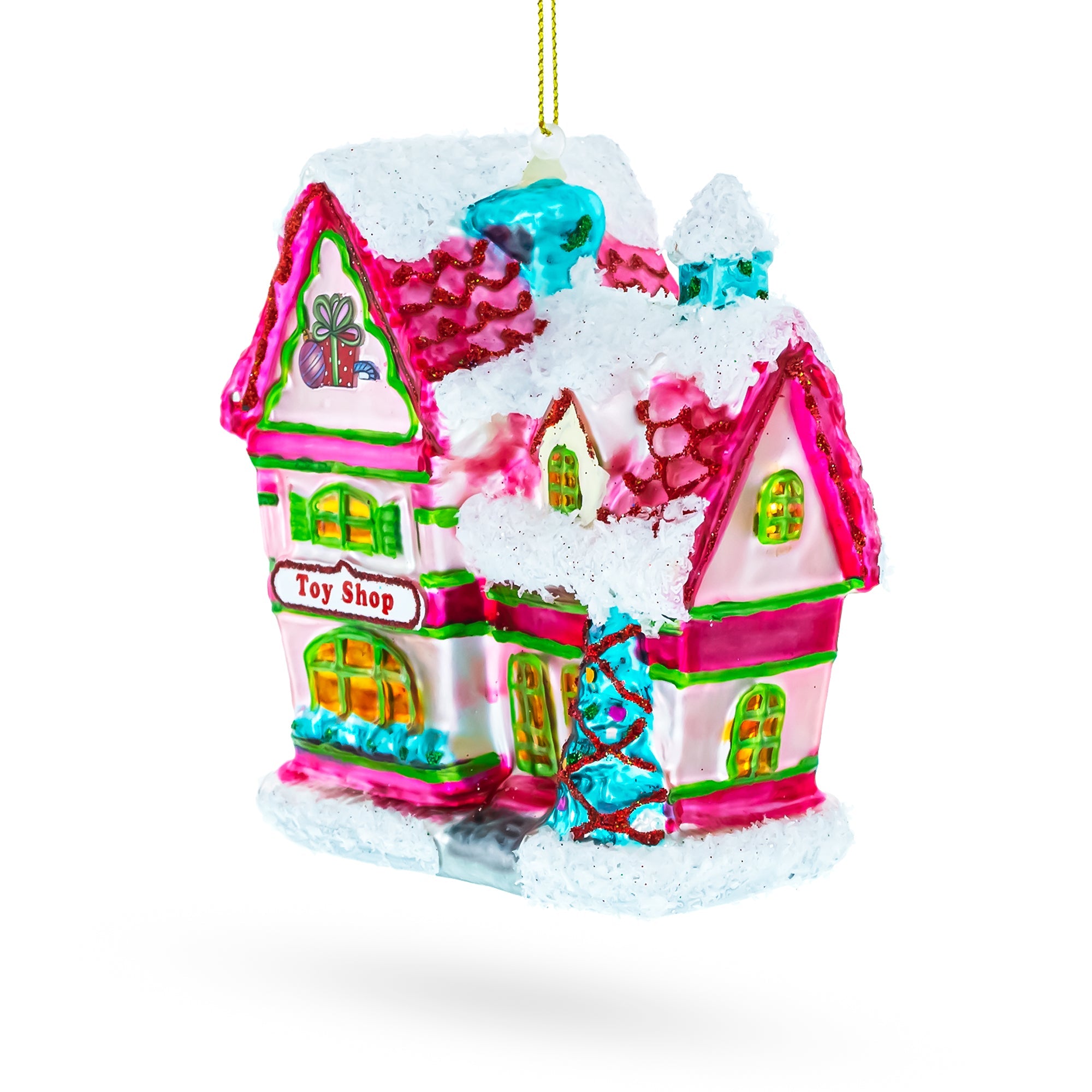 Whimsical Toy Shop - Blown Glass Christmas Ornament