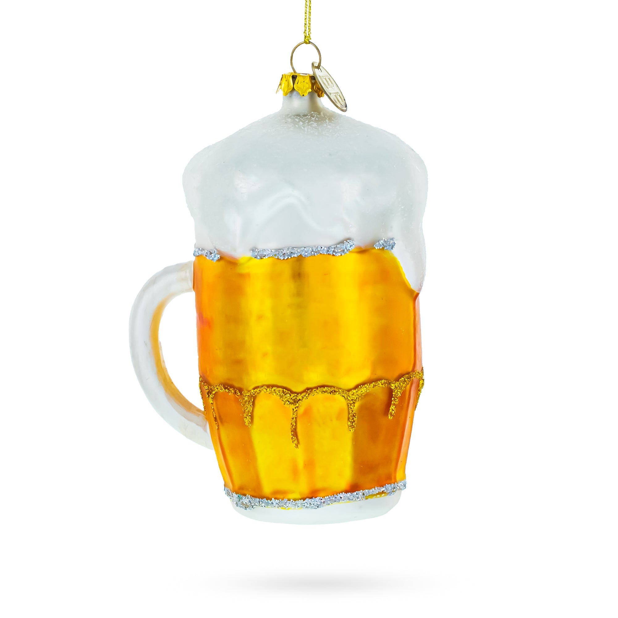 Frothy Beer Mug - Blown Glass Christmas Ornament