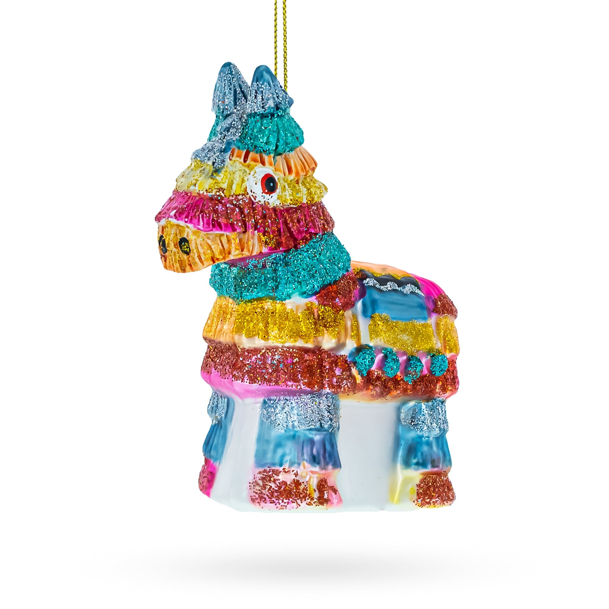 Festive Pinata - Blown Glass Christmas Ornament