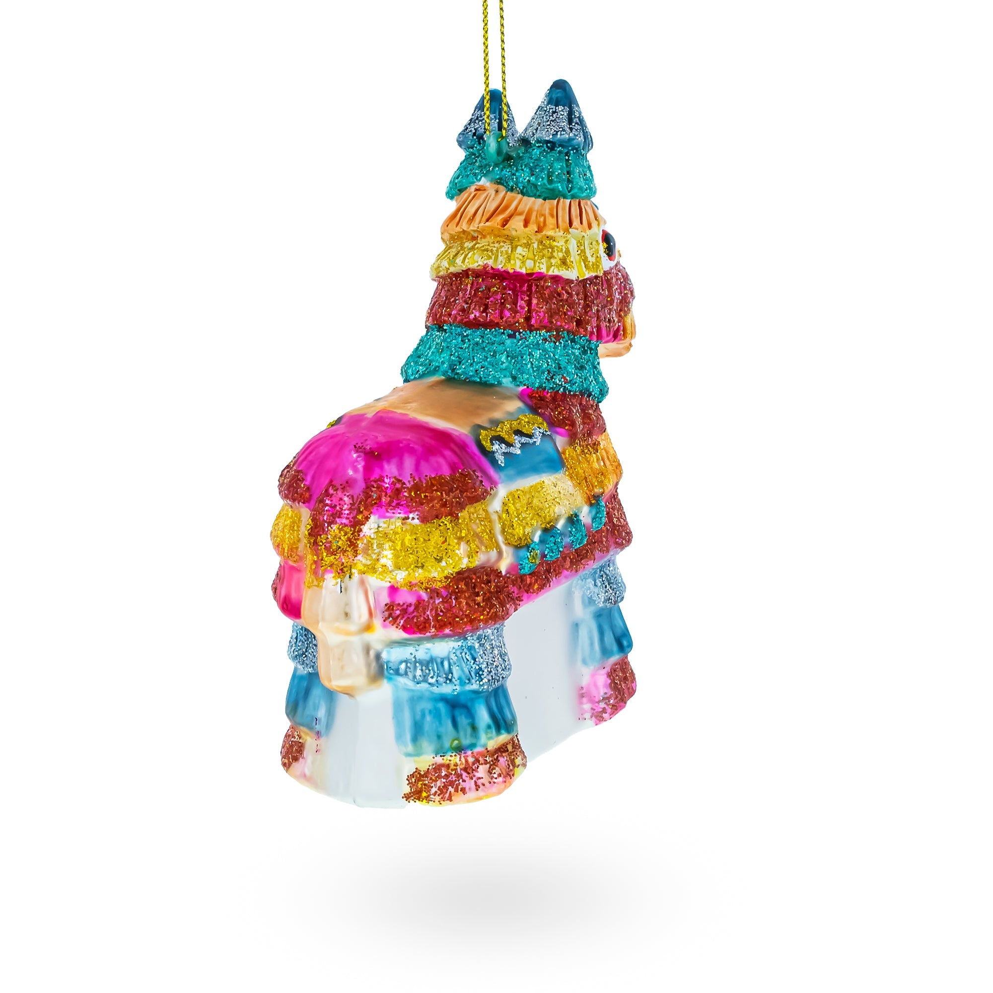 Festive Pinata - Blown Glass Christmas Ornament