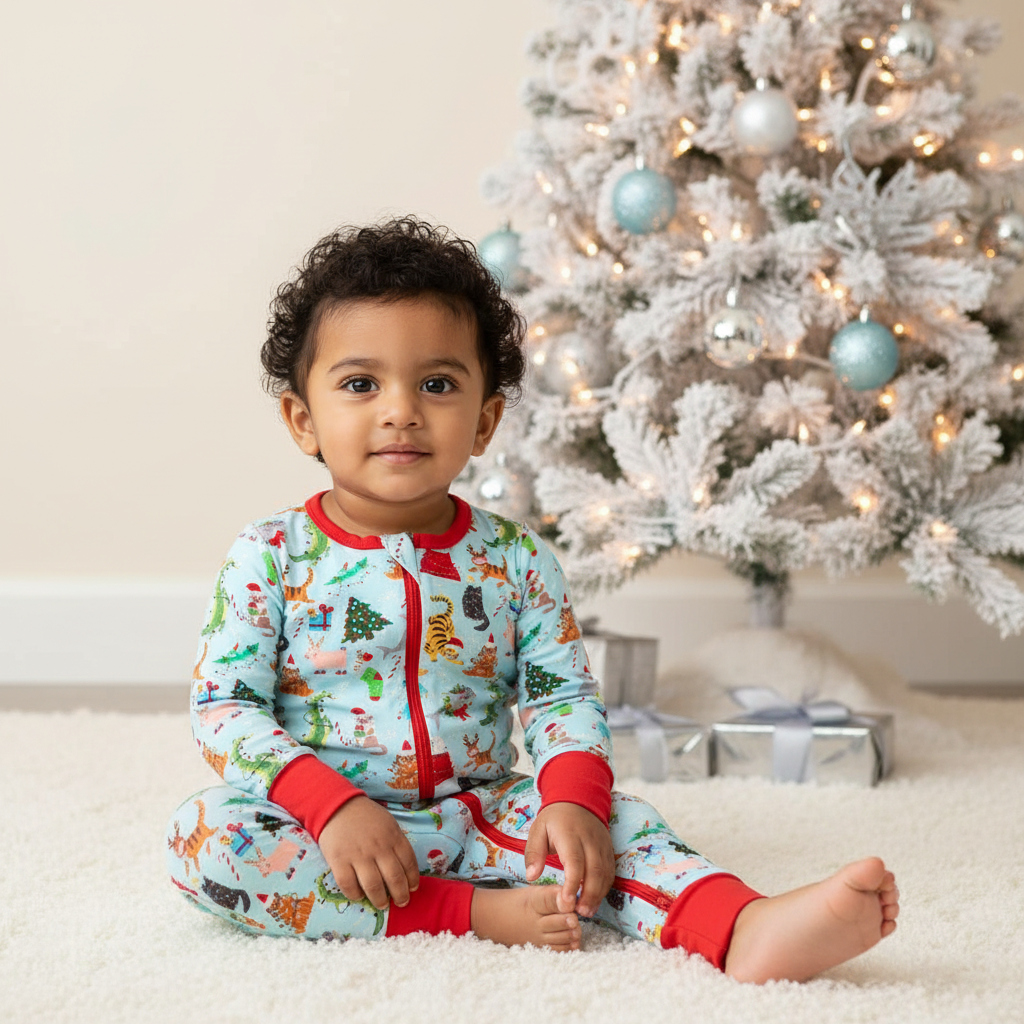 Crackling Christmas Convertible Coverall