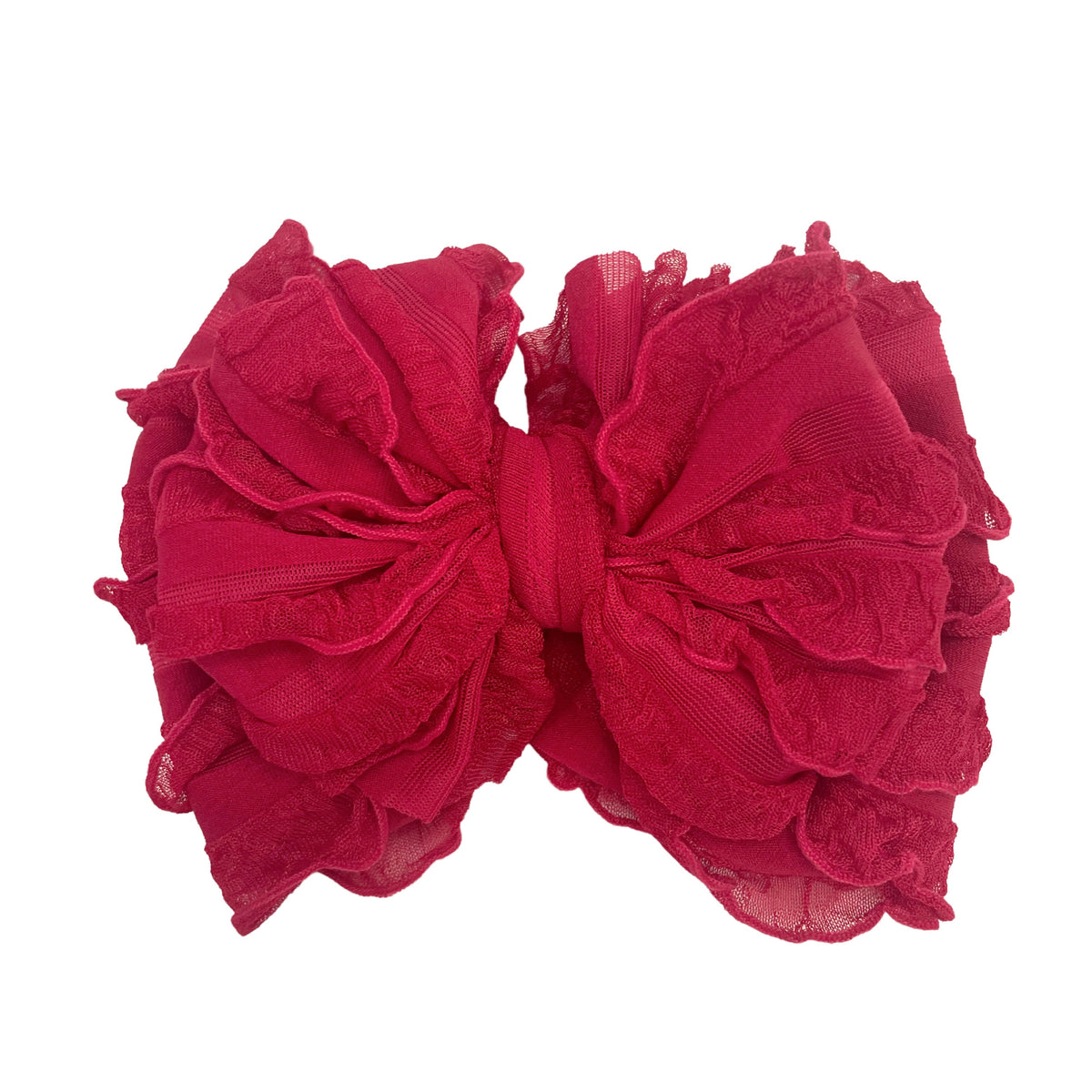 Cranberry | Signature Ruffled Baby Headband