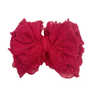 Cranberry | Signature Ruffled Baby Headband