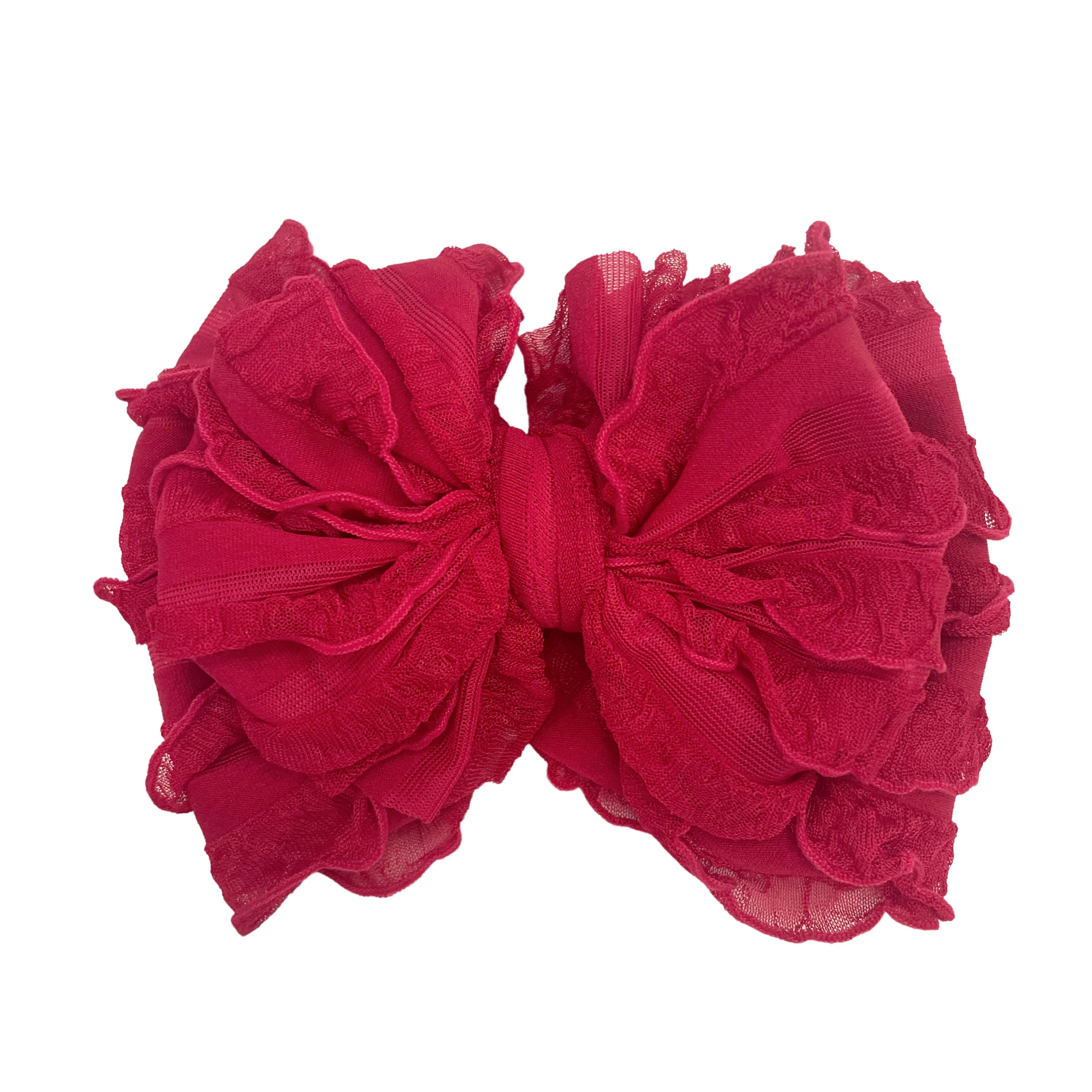 Cranberry | Signature Ruffled Baby Headband
